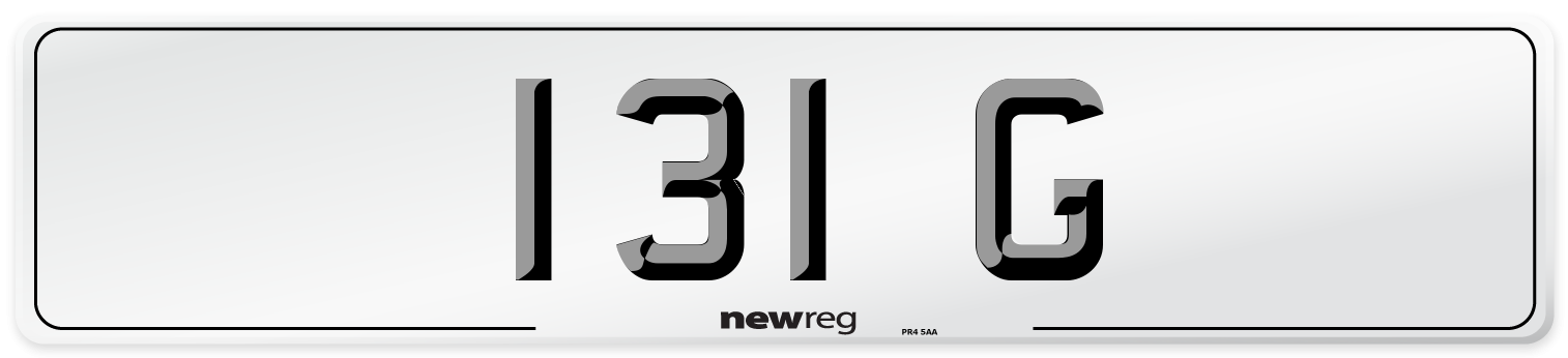 131 G Number Plate from New Reg